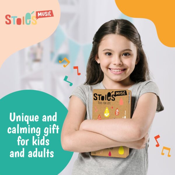 Stoie's Wooden Rain Stick instrument - Support Music Exploration, Coordination and Rhythm Rain stick Baby Toy - Soothing Sound for Sensory Play -Rainstick instrument for kids, 2 pcs pack - Image 6