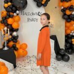 janisramone® Girls Peter Pan Collar Dress, Long Sleeve Dress for Kids, Peter Pan Swing Dress for Girls, Kids Plain Swing Dress, Girls Party Dress for Halloween, Girls Dresses Age 5-13 Years - Image 7