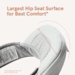 Ergobaby Alta Hip Seat Baby Carrier with Baby Seat for Babies and Toddlers from 4 Months (5.5 kg - 20.4 kg), Carrier with SoftFlex Mesh, Pearl Grey - Image 3