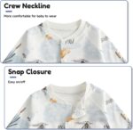 JiAmy Baby Outifts, Girls Pajamas Boys Sleepwears 2pcs Long Sleeves Pjs Tops & Pants Sets, Boys Nightwear Clothes for Toddler 3-18 Months - Image 4