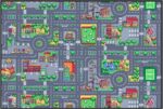Nybhyjka Road Play Map City Car Vehicle Traffic Educational Learning & Fun Game Area Non Slip Boy & Girl Kids Rug Carpet Traffic Map Crawling Play Carpet Kids Baby Children Educational Road Traffic - Image 9