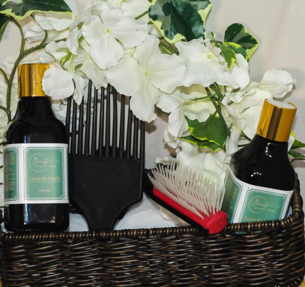 Smooth curls by Happy Mane hair growth oil with Rosemary, Avocado, grapeseed oil - Natural Detangler for Curly & Afro Hair, Enhances Shine, Strength - For Men & Women, kids - 7.03 Oz / 200ml - Image 5