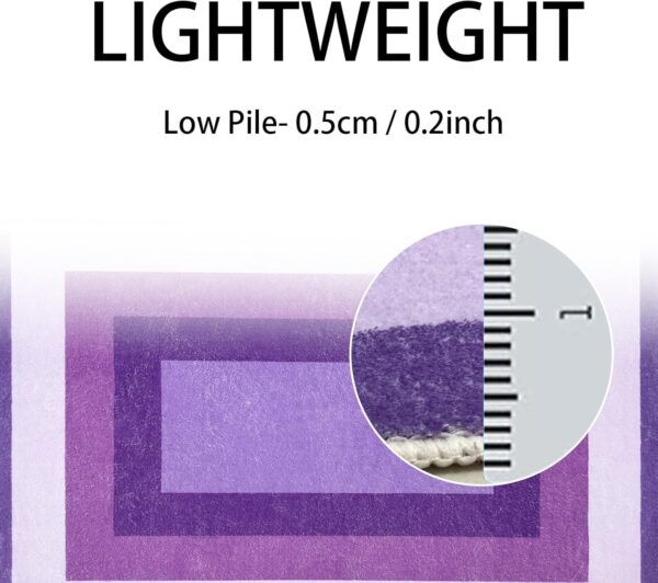 USTIDE Purple Kids Playroom Rug Area Rug Nonslip Washable Rug Lovely Mysterious Carpet Nursery Bedroom Rug,Indoor - Image 6