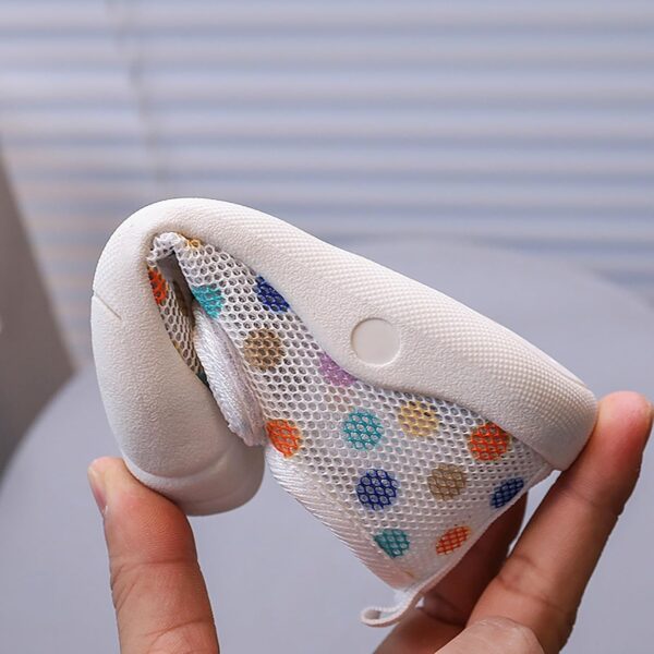 Boys Toddler Trainers Size 10.5 Pram Shoes Summer New Hollowed Breathable Mesh Shoes Boys Baotou Anti Kick Sandals Girls Solid Color Beach Shoes Kids Trainers Girls Size 12.5 Shoes School - Image 7