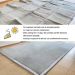 GGoty Large Area Rug Coral Velvet Baby Play Mat,Thick Children Study Kitchen Nursery Carpet Crawling Mat for Baby Non-slip Yoga Mat (180 * 200 * 2cm,Blue) - Image 5