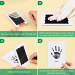 Nabance Baby Footprint Kit & Handprint Kit, 3 Inkless Ink Pads, 2 Photo Frames, 6 Imprint Cards, Safe for Baby Hands and Feet, Family Keepsake Gifts for New Parents, Baby Shower Gifts 0-6 months - Image 4