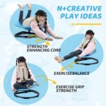 Sensory Spinning Chair, Autism Kids Sensory Swivel Toys, Sit and Spin Wobble Chair for Suitable for Boys and Girls with Autism and Adhd,Toddler Sensory Equipment (Penguin-Blue） - Image 3