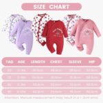 JiAmy 2Pcs Baby Pyjama, Boys Girls Long Sleeve Romper, Slanting Snap Button Snowsuit, Cotton Onesie Jumpsuit for Infant 0-12 Months - Image 7