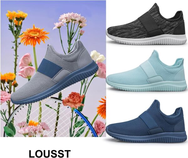 LOUSST Boys Girls Trainers Kids Sport Shoes Lightweight Breathable Sneakers Fashion Trainers for Toddler/Little Kid/Big Kid - Image 2