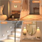 SIBI LIGHTING Motion Sensor Light, Rechargeable Butterfly Night Light with Auto/ON/Off and Removable Magnet, Stick on Lights for Kids, Bedroom, Stair, Hallway - Image 6