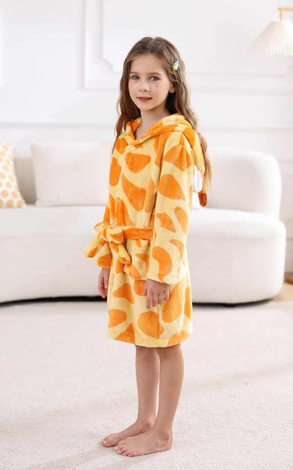 CuteOn Girls Bathrobe Kids Gifts for Toddler Boys Robe Size 2-13T - Image 7