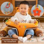 Wallfire Animal Shape Baby Floor Seat Cover, Super Soft Learn to Sit Support Sofa Cover, Baby Sitting Chair Cover with Non-Slip Bottom, Higher and Bigger Baby Lounger Cover for 3-36 Months - Image 4
