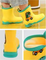 SEAUR - Girls Wellies Toddler Rain Boots Kids Wellington Boots Cute Patterns Boys Wellies Non-Slip Outdoor Shoes - Image 4