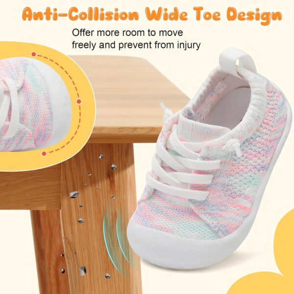 JIASUQI Baby Boys Girls Shoes Soft Breathable Baby First Walking Shoes Slip on Sneakers for Baby Toddler - Image 2
