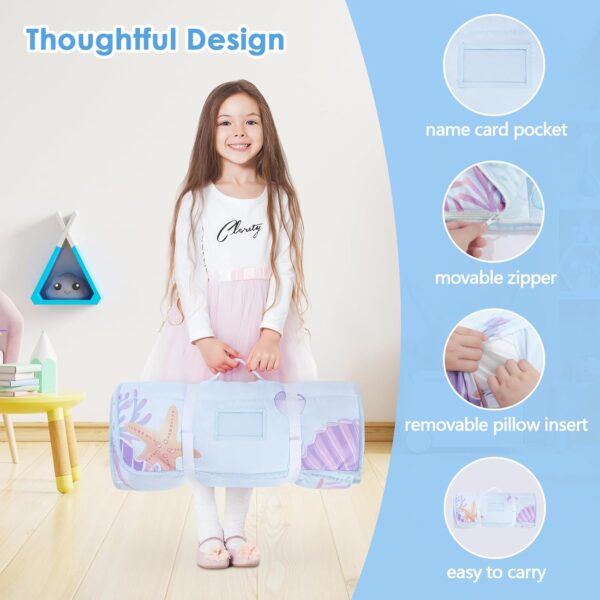 Dinosaur Nap Mat for Toddlers Boys-Pillow, Mat and Blanket Included- Kids Sleeping Bag for Nursery Daycare Travel - Image 3