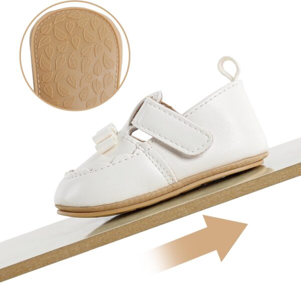 Cheerful Mario Baby Girls Mary Jane Shoes First Walking Shoes Soft PU Leather Cute Bowknot Anti Slip Soft Sole - Image 4