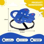 Sensory Chair Sit and Spin Autism Sensory Products Autism Spinning Chair for Kids Swivel Training Body Coordination (Blue) - Image 2