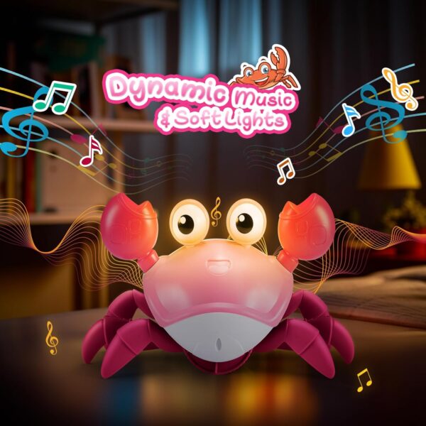 Toyzey Baby toys for 1-3 Year Old Crawling Crab Toy for 0-6 Months Baby Sensory Toys for Baby Age 1-3 Baby Gift 6 Months Plus Dancing CrabToy Baby Age 6-12 Months Tummy Time Toys 0-12 Months Baby Gift - Image 3