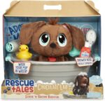 Rescue Tales Scrub 'n Groom Bathtub Playset with Chocolate Lab Plush Pet Toy - Image 6