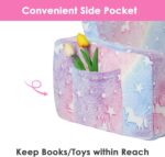 Decalsweet Unicorn Foldable Kids Sofa,Double Seat 2 in 1 Flip Open Kids Sofa Bed with Pocket,Glow In The Dark Children's Sofa for Bedroom Playroom - Image 6