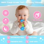 Guibola Suction Cup Spinners for Babies 3PCS Suction Toys with Silicone 10+ Months Fidget Spinning Sensory Toys Baby Bath Toys High Chair Suction Cups Travel Toys for Boy Girl（Classic-Star） - Image 3