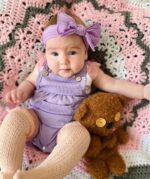 Zoputey Baby Girl Romper Solid Colour Sleeveless with Pocket Design for Infant Baby Girl - Image 7