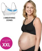 Medela Keep Cool Seamless Maternity and Nursing Bra with 2 Breathing Zones and Soft Touch Fabric for Comfortable Support, Black - Image 4