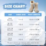 MK MATT KEELY Baby Shoes Boys Girls Winter Warm Sock Shoes Toddlers Thick Pre Walkers Shoes with Anti-Slip Rubber Sole - Image 6
