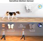 SIBI LIGHTING Motion Sensor Light, Rechargeable Butterfly Night Light with Auto/ON/Off and Removable Magnet, Stick on Lights for Kids, Bedroom, Stair, Hallway - Image 3