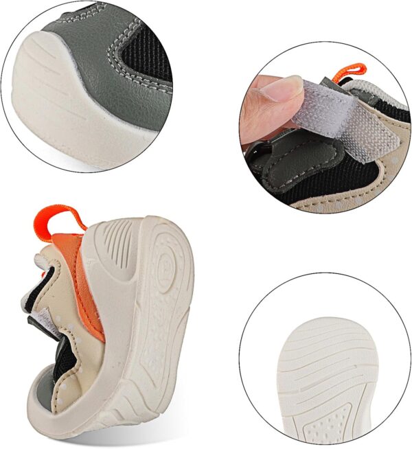 LACOFIA Baby Shoes Boys Girls First Walking Shoes Infant Toddler Trainers Soft Lightweight Anti-Slip Sneakers - Image 2