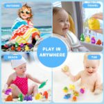 Color Changing No Hole Bath Toys for Kids Toddlers, Color Change Sea Creatures Ocean Animal Toys with Drying Bag Baby Bath Toys Water Toys Floating Fish Toys Easter Gift - Image 5