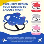 Sensory Chair Sit and Spin Autism Sensory Products Autism Spinning Chair for Kids Swivel Training Body Coordination (Blue) - Image 6