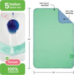 IMPROVIA® Washable Underpads, 34" x 52" (Pack of 4) - Heavy Absorbency Reusable Incontinence Pads for Kids, Adults, Elderly, and Pets - Waterproof Protective Pad for Bed, Couch, Sofa, Furniture, Floor - Image 3
