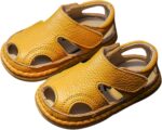 Size 2 Girls Sandals 0 3 Years Old Boy Toddler Shoes Soft Sole Baby Girl Leather Breathable Beach Shoes Baby Sandal Boys