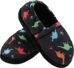 MIXIN Boys Slippers Toddler House Slippers Anti Slip Dinosaur Home Shoes for Little Kids