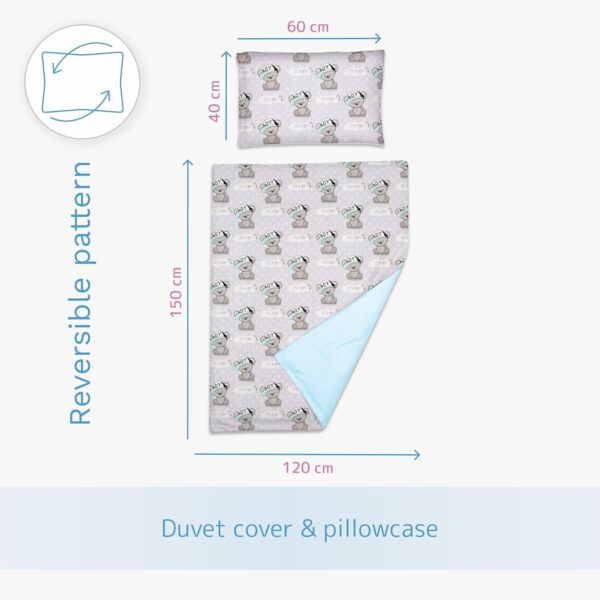 Baby Comfort 2 Piece Duvet Cover & Pillowcase Bedding Set 150x120 cm for Toddler Junior Cot Bed (It's a Boy) - Image 4