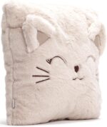 Ecrou cuddly pillow for children, fluffy decorative pillow with filling, children's pillow, decorative pillow for baby room, children's room decoration, birthday gift for women 35 x 35 cm (beige) - Image 8