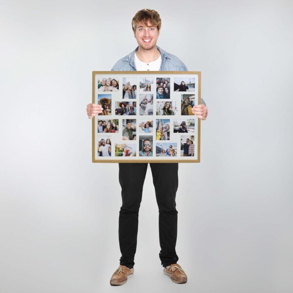 8/9/10/12/16/20 Photos Large Multi Picture Frame Collage Aperture Decor Memories-20 Aperture-Black - Image 4