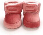 Fuzzy Lined Soft Boots For Infant Baby Girls Boys Cotton Warm Flat Shoes Booties Winter Outdoor Lightweight Cozy Shoes Toddler Brown Boots Boys Size Snow Boots Size C - Image 7