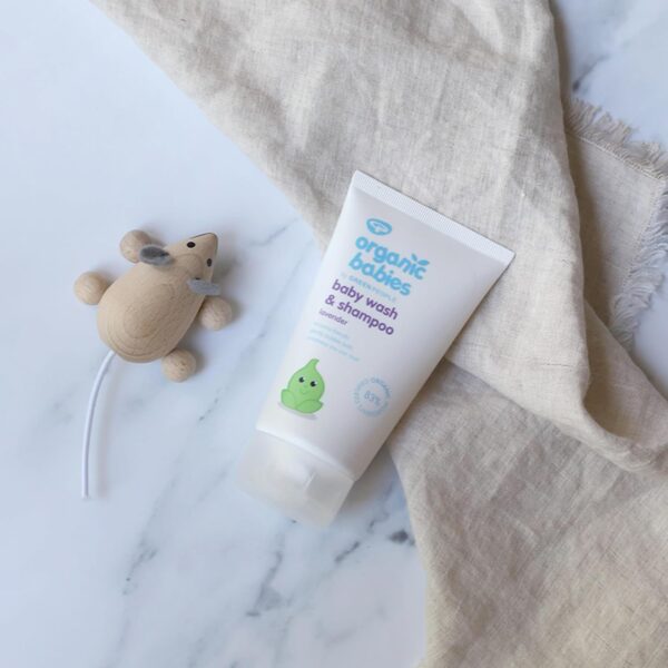 Green People Organic Babies Lavender Baby Wash & Shampoo 150ml | Natural & Organic Baby Bath Products | Lavender Scented Baby Bubble Bath | SLS Free & Paraben Free | Vegan, Cruelty Free - Image 4