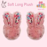 sharllen Kids Slippers Girls Fluffy Bunny Slippers Toddler Plush Warm Winter House Shoes Boys Cute Rabbit Novelty Animal Slippers - Image 5