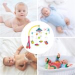 Musical Crib Mobile, Remote Control Baby Mobile, Rotating Light Projector, Soothing Lullabies, Multi-Function Musical Nursery Decoration for Boys and Girls, 50x48 cm, 1200kg - Image 5
