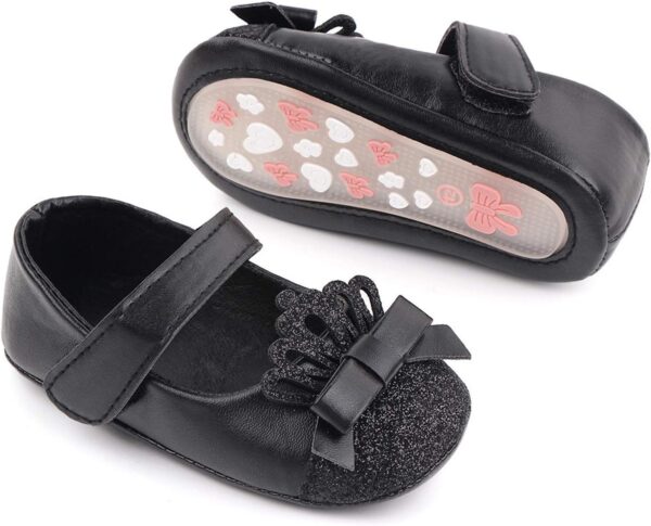 Princess Walking Leather Soft Shoe Shoe Toddler First Kids Crown Girls Baby Shoes Baby Size 3 Shoes Girl - Image 5