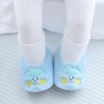 Knitted Baby Booties 0 3 Months for Baby Kids Socks Shoes Toddler Shoes Cotton Shoes Plus Velvet Thick Warm Soft Bottom Shoes Cute Do Not Fall in Front of The Newborn Shoes Boys 0 3 Monthsbaby Unisex - Image 4