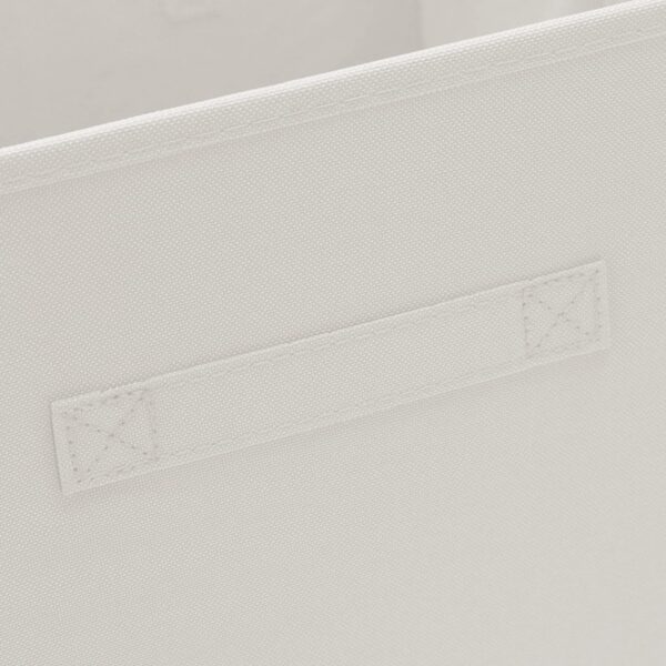 Hibtn Set of 8 Foldable Storage Box, Fabric with Handles Storage Cubes And Cloth Storage Organizer Drawer For Closet And Toys Storage,27 x 27 x 27 cm, Beige - Image 6