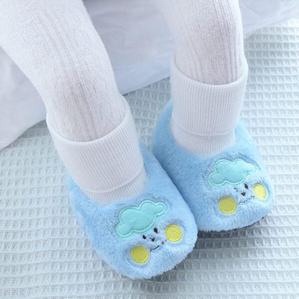 Knitted Baby Booties 0 3 Months for Baby Kids Socks Shoes Toddler Shoes Cotton Shoes Plus Velvet Thick Warm Soft Bottom Shoes Cute Do Not Fall in Front of The Newborn Shoes Boys 0 3 Monthsbaby Unisex - Image 5