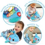 VTech Baby Snuggly Sounds Whale, Baby Sensory Toy with Lights, Sounds & Music, Interactive Gift for infants 3, 6, 9, 12 months +, English version, Blue - Image 2