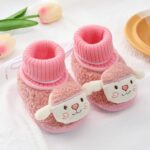 IQYU Soft lower baby shoes, baby boots, 0-18 months, first walking shoes, bowknot, children's socks, shoes, floor socks, baby socks, baby winter boots, boys, winter, baby shoes, girls, pink, 3 Months - Image 5
