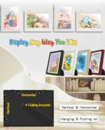 Ciscle Kids Art Frames, 2 Pack A4 Fillable Front Opening Photo Frames, Display Frames for Kids Artwork for 150 Pictures, Ideal for Children's Drawings, Kids Art Projects, School, Home or Office(White) - Image 2