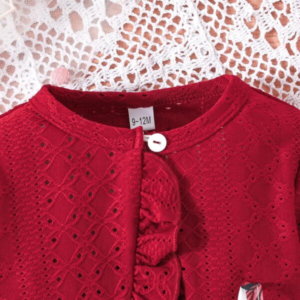 Similotey Baby Girl Dress Butterfly Print Sleeveless Dress and Coat 2Pcs Toddler Baby Girl Outfit Set - Image 2